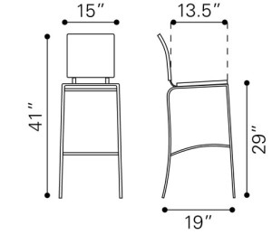 Criss Cross Bar Chair | MOSS MANOR: A Design House