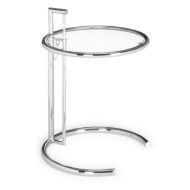 Glass & Chrome Adjustable Side Table
