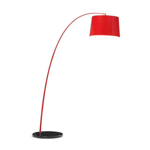 Red Twisty Floor Lamp