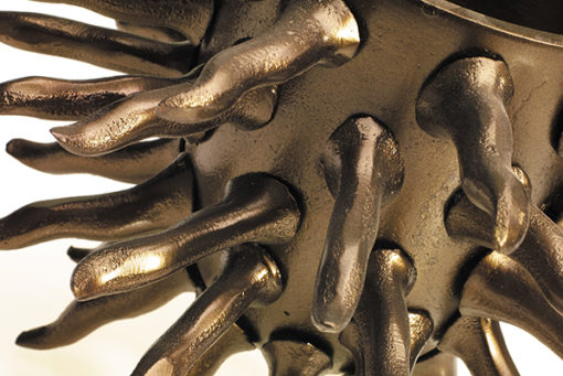 Brass Roots Vase Detail