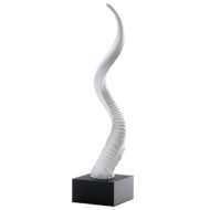 White Horn Sculpture