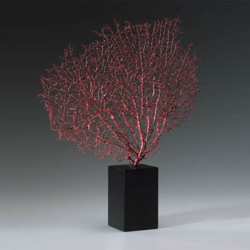 Red Coral Sea Fan Sculpture