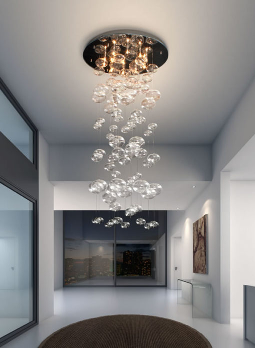 Inertia Glass Ceiling Light Fixture