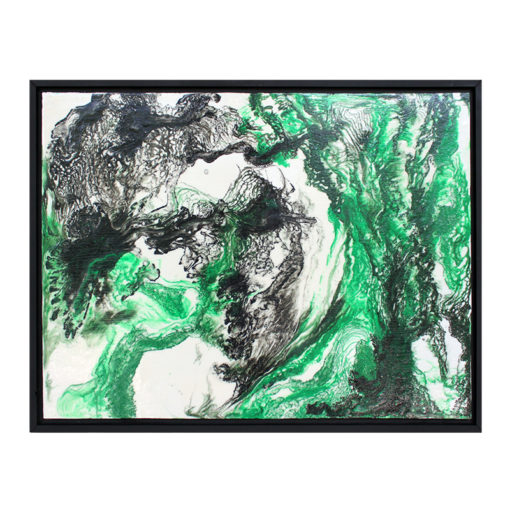 Emerald Green Untitled Modern Abstract Art II by Christopher LaBauve