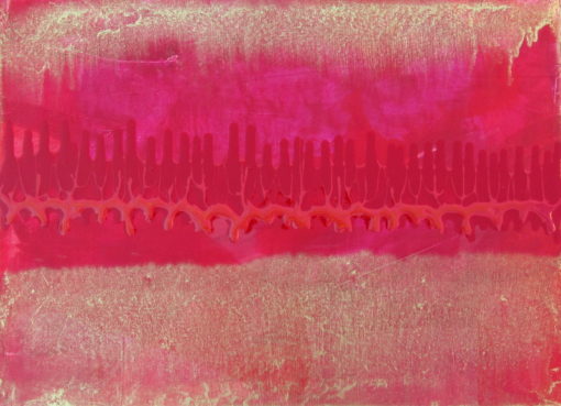 Austin Allen James Color Saturation: Cranberry Abstract Painting