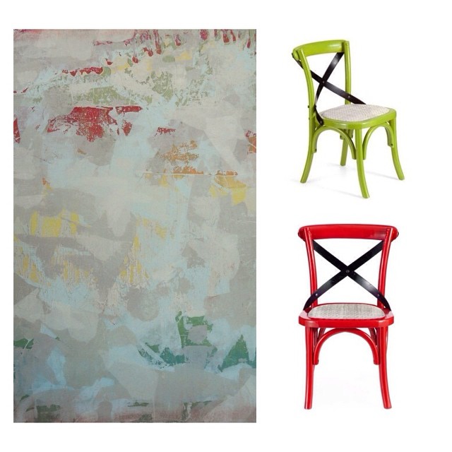 Red Throat and Baby Larkin Chair
