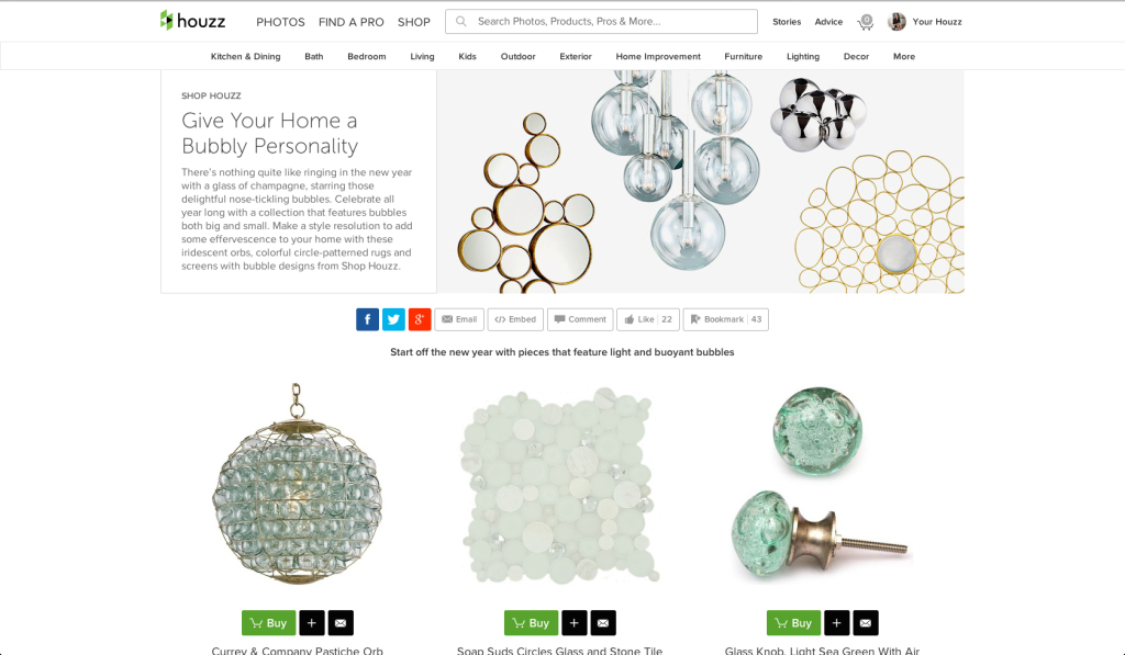Featured on Houzz Bubbly Designs