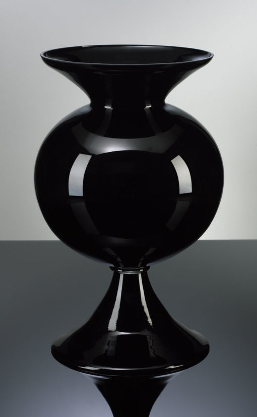 Black Fish Bowl Vase