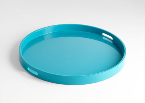 Large Teal Estelle Tray