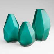Green Gemstone Vase Collection