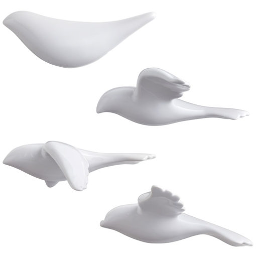 White Dove Wall Sculptures