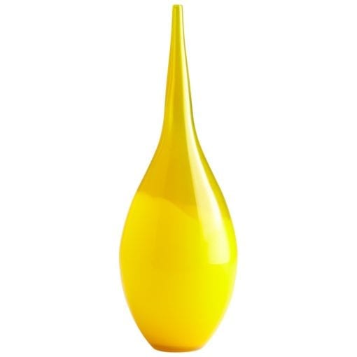 Modern Yellow Teardrop Moonbeam Vase