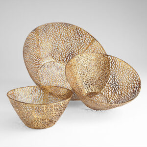Sydne Gold Bowls Set of 3