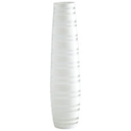 White Matte Stripe Vase Collection
