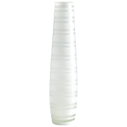 White Matte Stripe Vase Collection