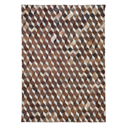 Impossible Cubic Cowhide Rug