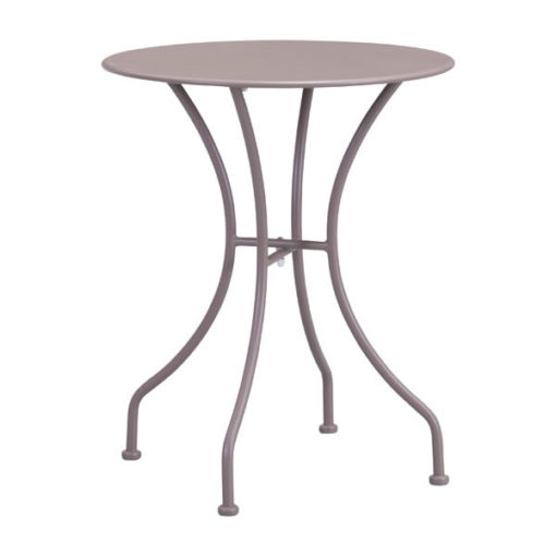 Taupe Ozwald Round Bistro Table