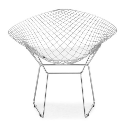 Nadia Dining Chair with White Cushion