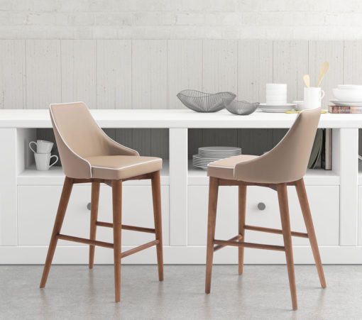 Beige Moore Counter Chair
