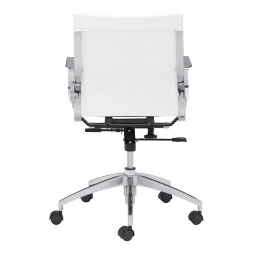White Glider Low Back Office Chair