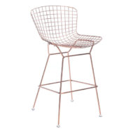 Rose Gold Wire Bar Chair