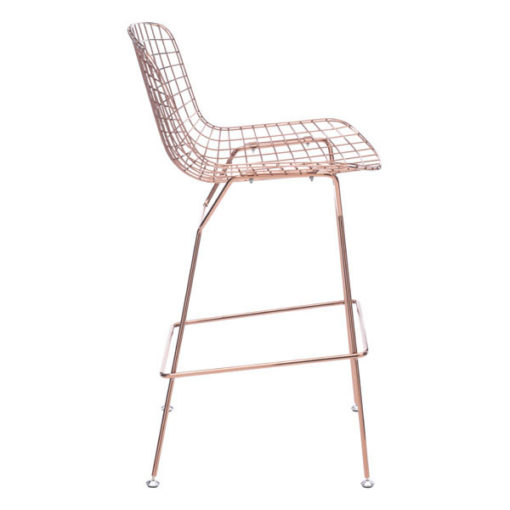 Rose Gold Wire Bar Chair