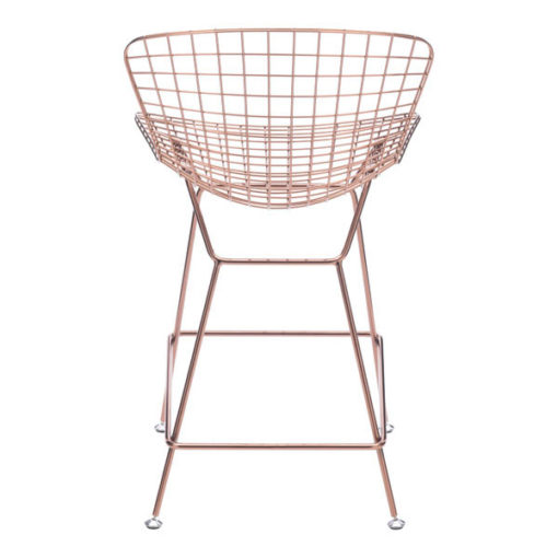 Rose Gold Wire Counter Chair