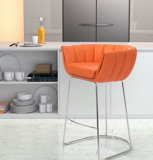 Orange Latte Bar Chair