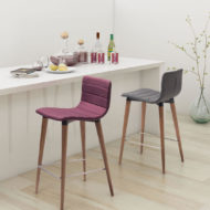 Grey and Purple Jericho Counter Chair