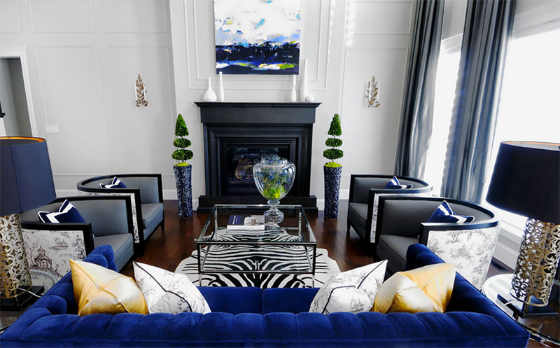 Featured on Houzz Bold Patterns Silver Zebra Cowhide