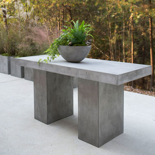 Newport Rectangular Concrete Outdoor Table