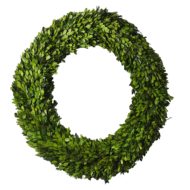 Natural Preserved Boxwood Square Round Wreath Hand Made
