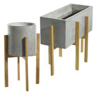 Jacobs Footed Concrete Planter Collection