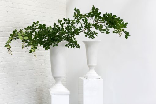 Solid White Urn Vase Extra Tall Vase Planter Modern Simple Pot