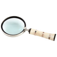 White Bone Mosaic Inlay Inlaid Handle Magnification Glass Magnifier