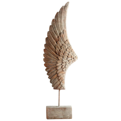 Feather Wing Concrete Statue Sculpture Feathery Feathers