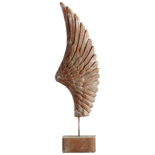 Feather Wing Concrete Statue Sculpture Feathery Feathers