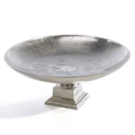 Venice Silver Polished Footed Display Centerpiece Bowl Oversized