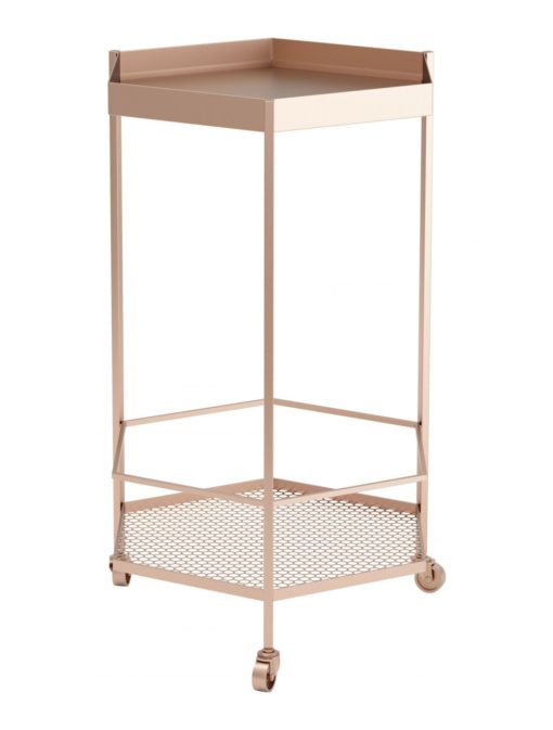 Hexagon Gold Bar Cart