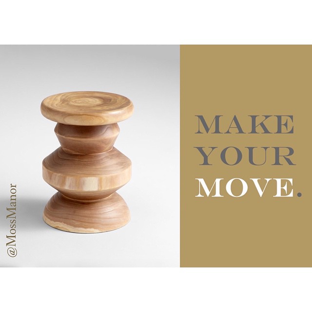 Make Your Move: Wooden Rook Stool