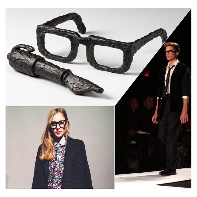 Hipster Chic: Sculptured Spectacles