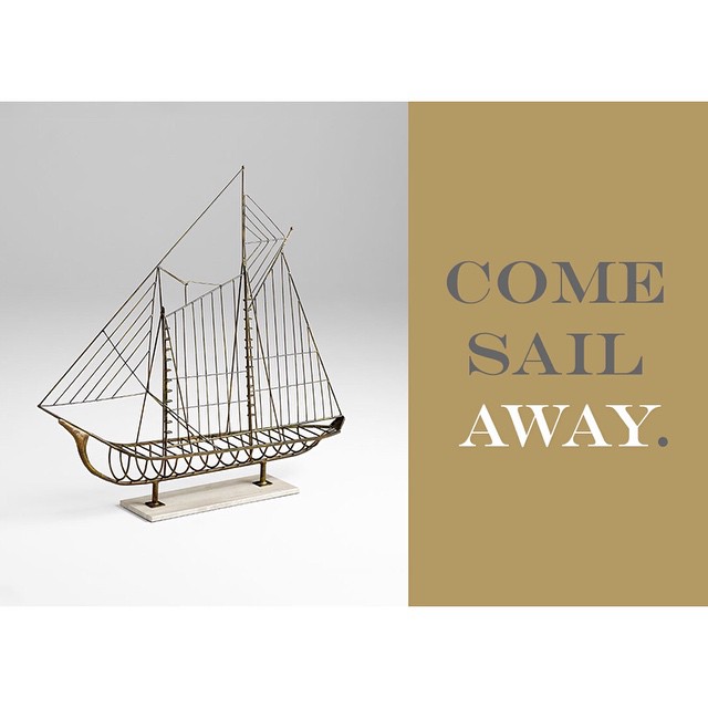 Come Sail Away: Rustic Sailboat Sculpture