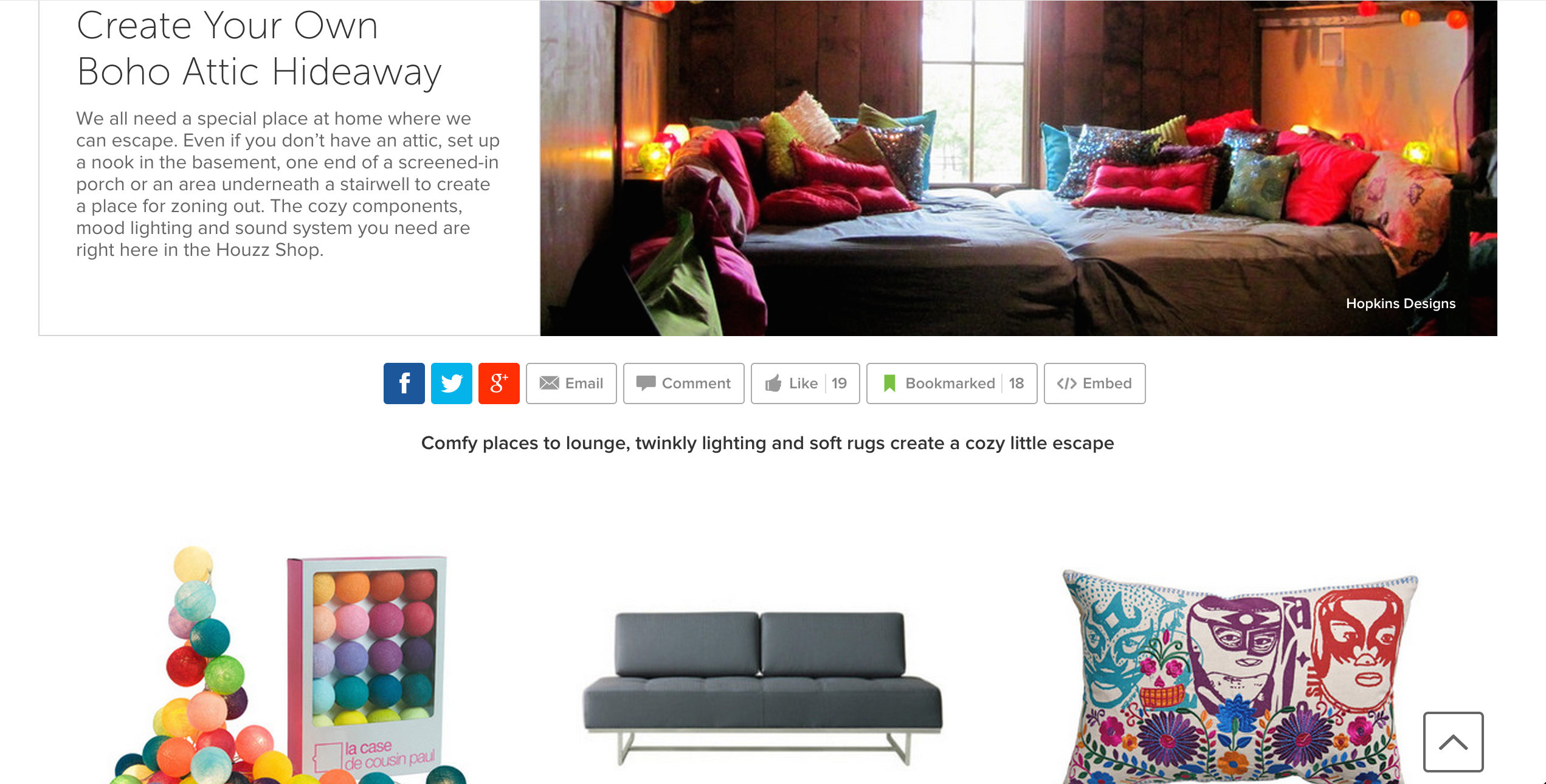 Featured on Houzz: Create Your Own Boho Attic Hideaway