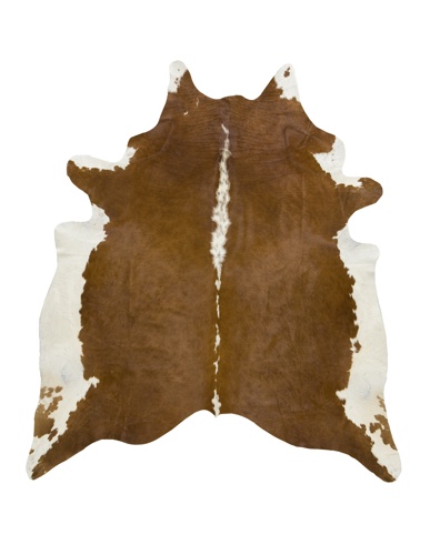 Brown and White Cowhide