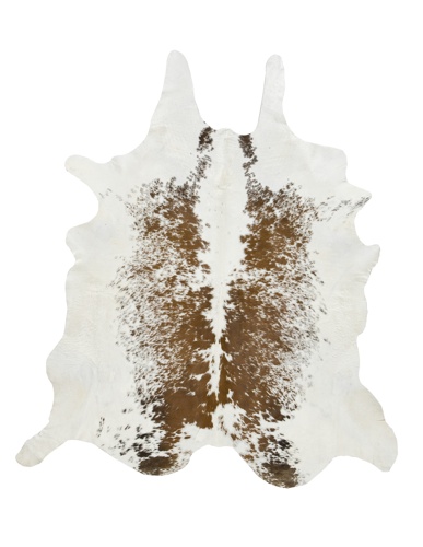 Brown and White Salt and Pepper Cowhide