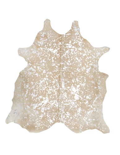 Beige with Silver Cowhide - Image 6