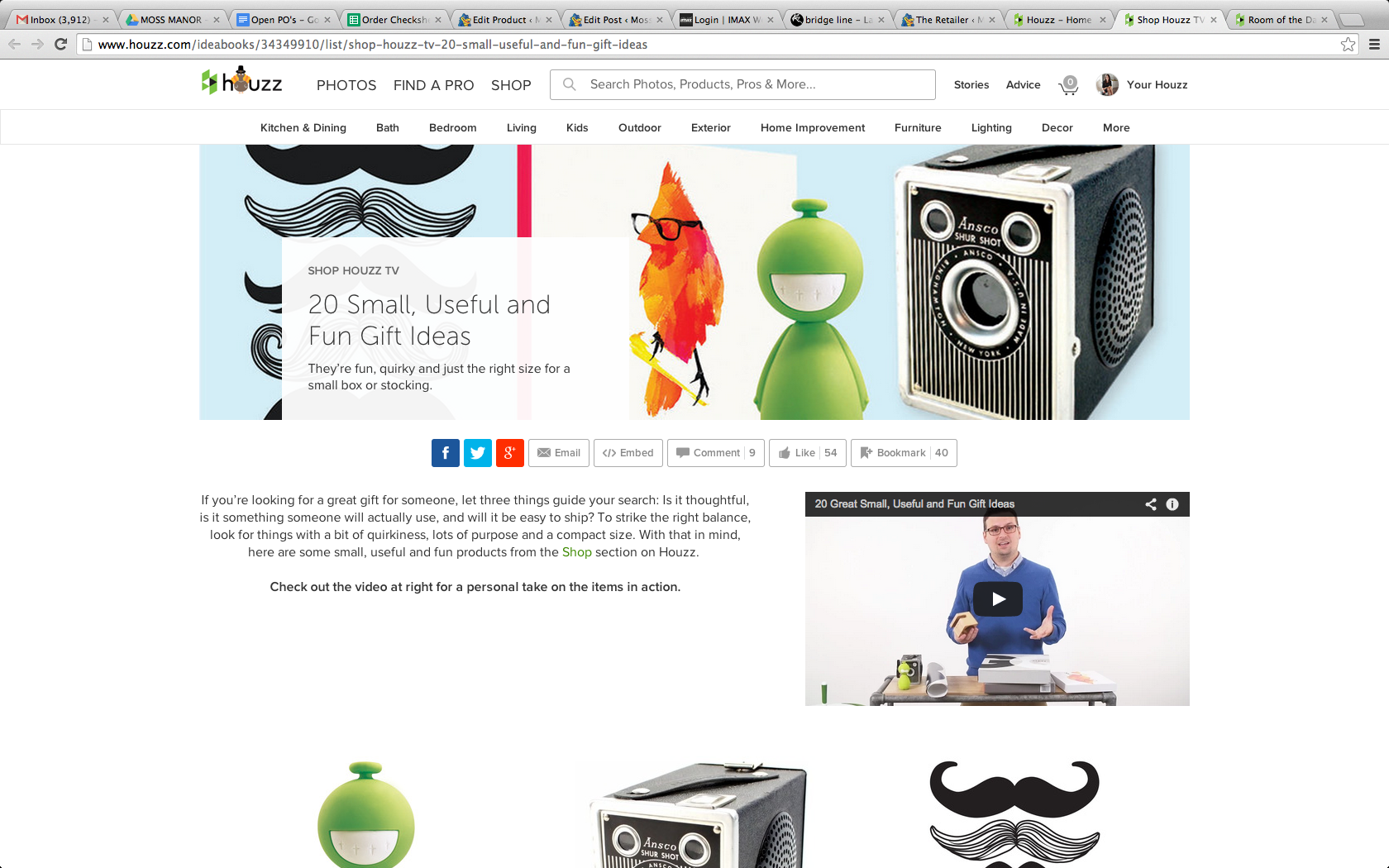 Featured on Houzz! 20 Small, Useful and Fun Gift Ideas