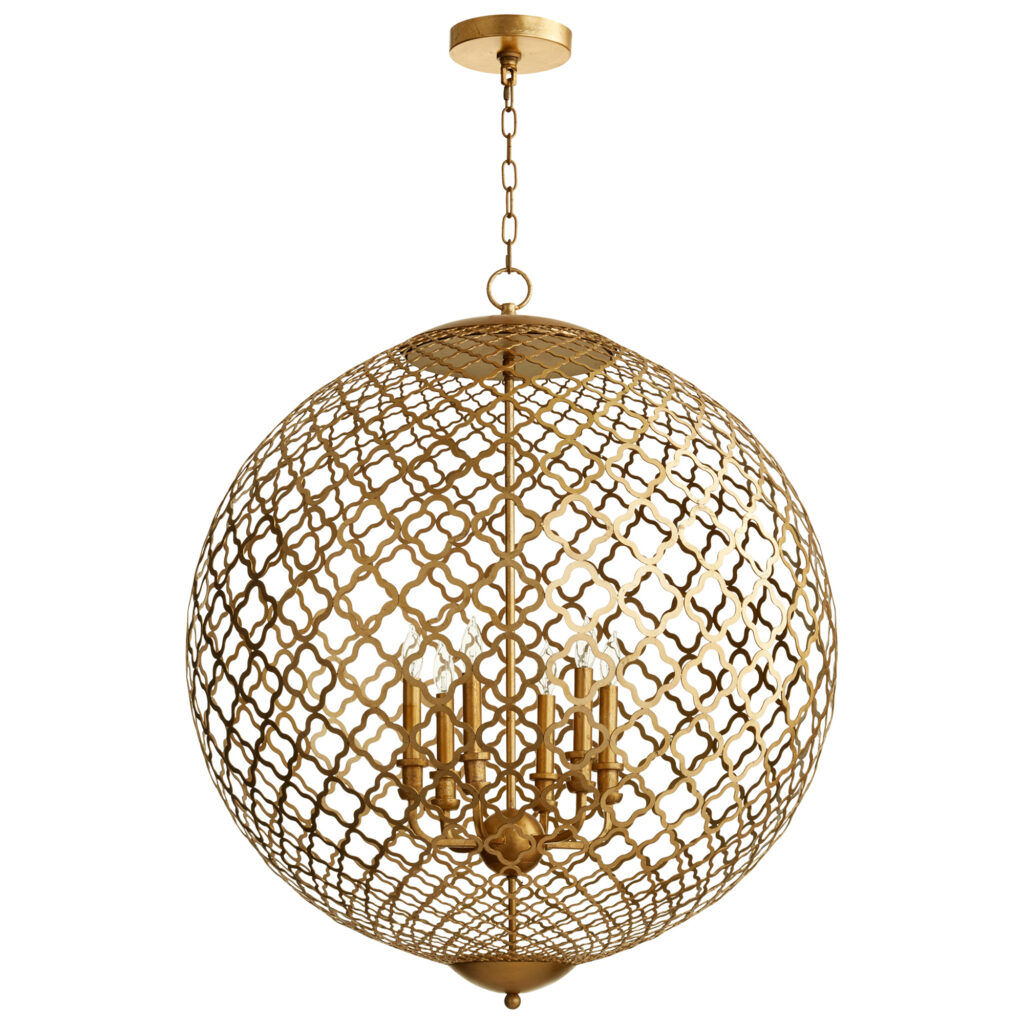 Aegean Sphere Chandelier Gold Collection