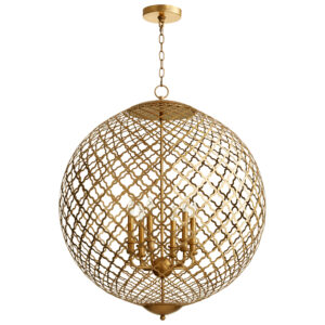 Aegean Sphere Chandelier Gold Collection