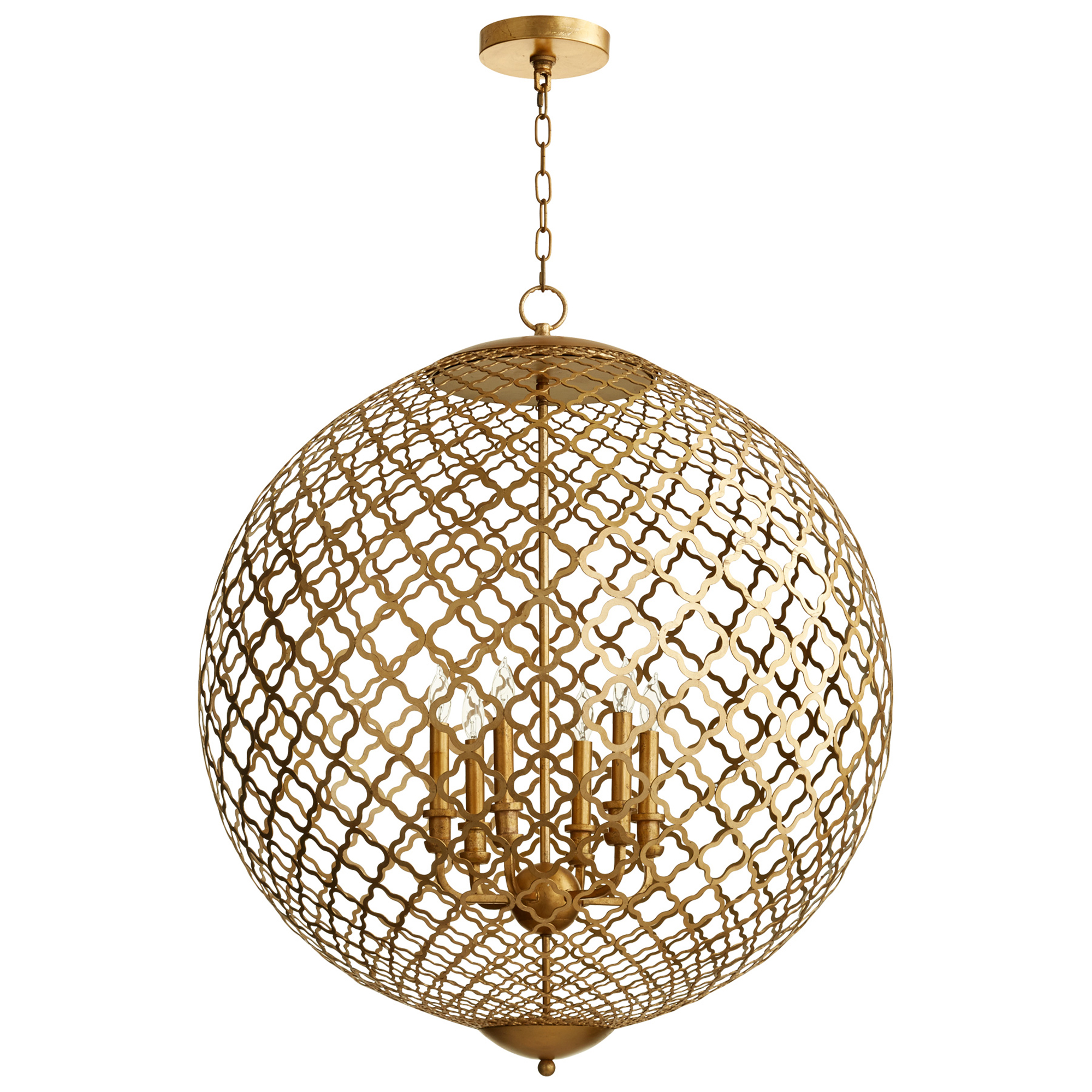 Aegean Sphere Chandelier Gold Collection